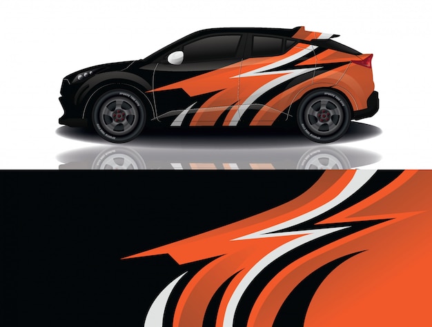 Suv auto aufkleber wrap illustration