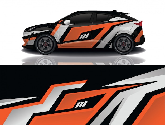 Suv auto aufkleber wrap illustration