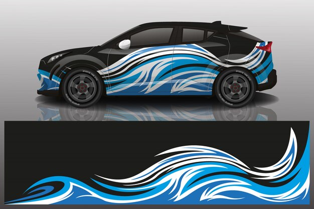 Suv Auto Aufkleber Wrap Illustration