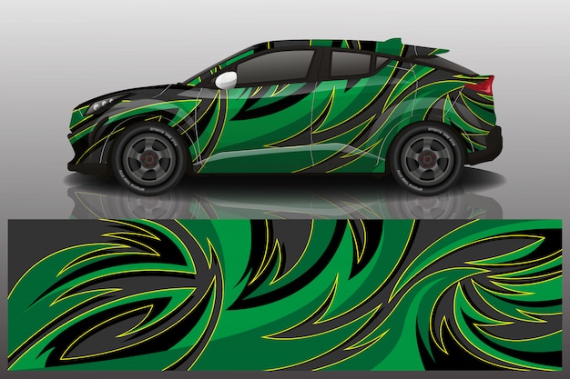 Vektor suv auto aufkleber wrap illustration