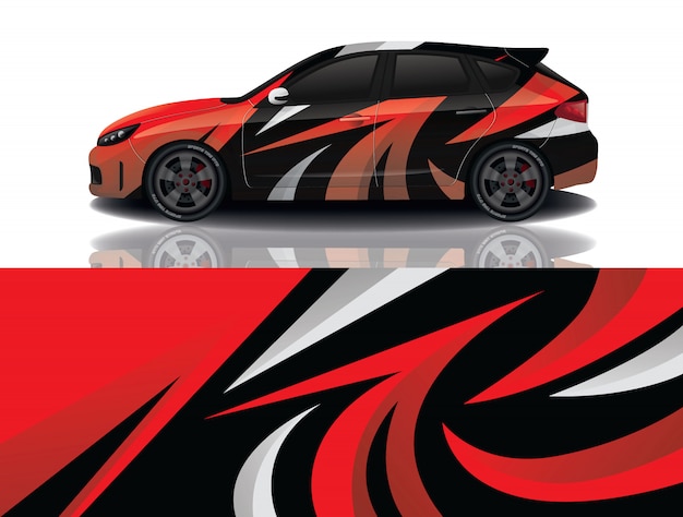 Suv auto aufkleber wrap illustration