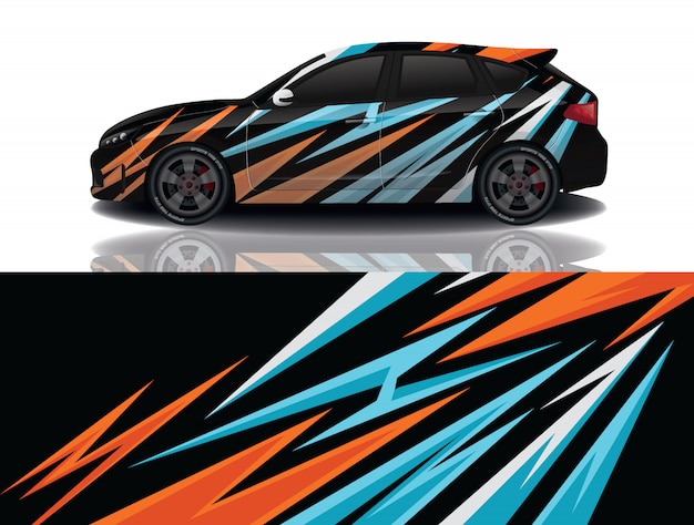 Suv auto aufkleber wrap illustration