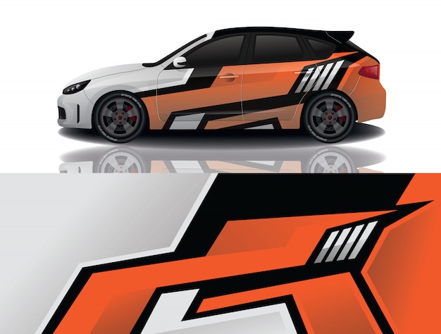 Suv auto aufkleber wrap illustration