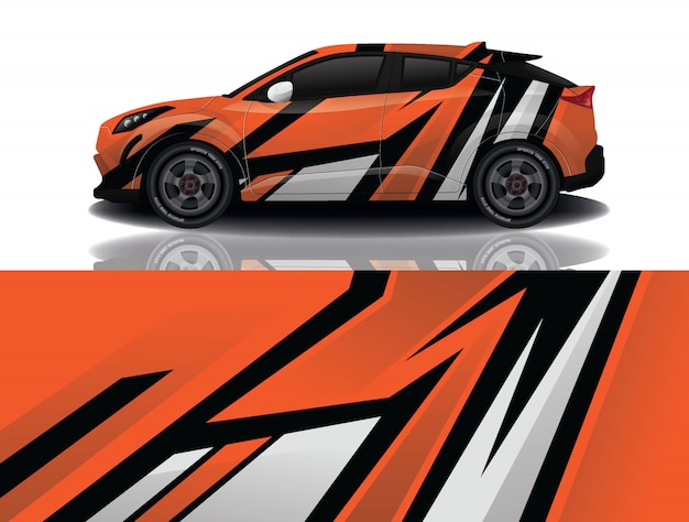 Suv auto aufkleber wrap illustration