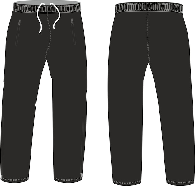 Vektor sweat pants design mock-up-vorlage