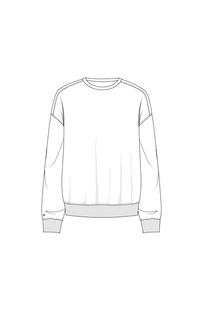 Vektor sweatshirt cad