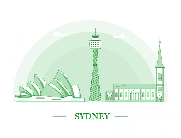 Sydney City Line Illustration