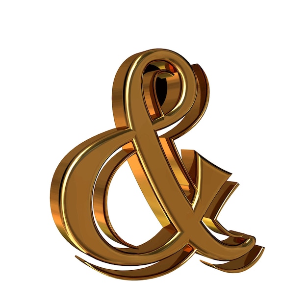 Symbol 3d aus Gold