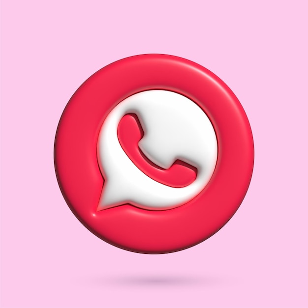 Symbol 3D-WhatsApp