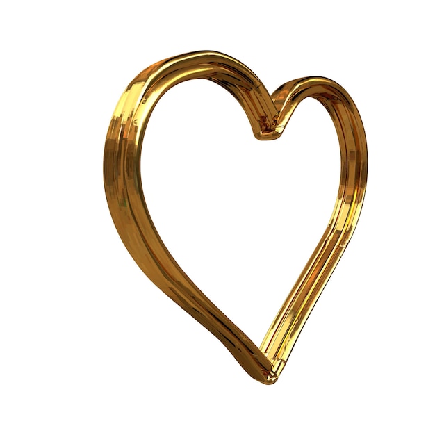 Symbol als Umriss eines Herzens