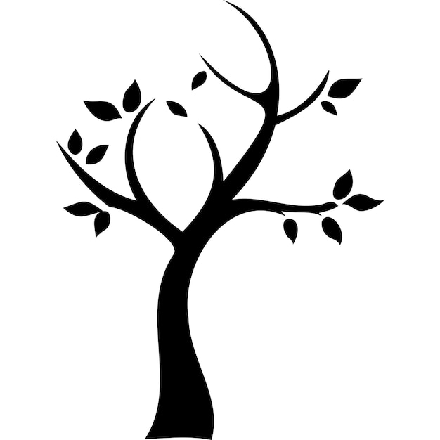 Symbol „Baum mit neuen Blättern“ Eines der Zeichen des Frühlings