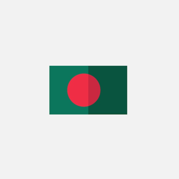 Vektor symbol der flagge von bangladesch