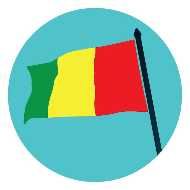 Vektor symbol der guinea-flagge