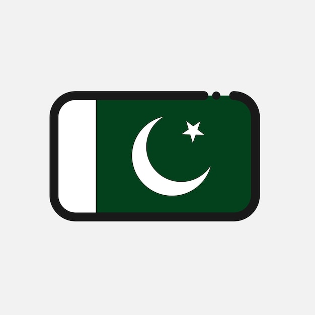 Symbol der pakistanischen flagge