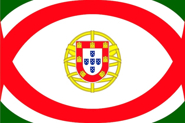 Vektor symbol der portugiesischen flagge