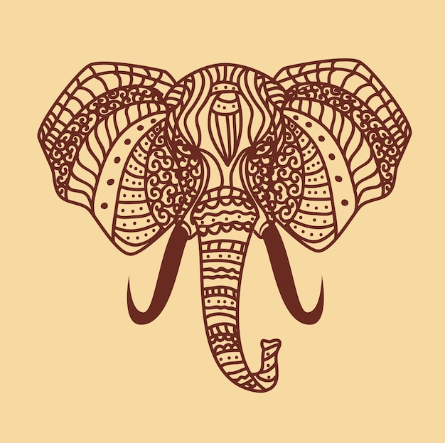 Symbol elefant design isoliert