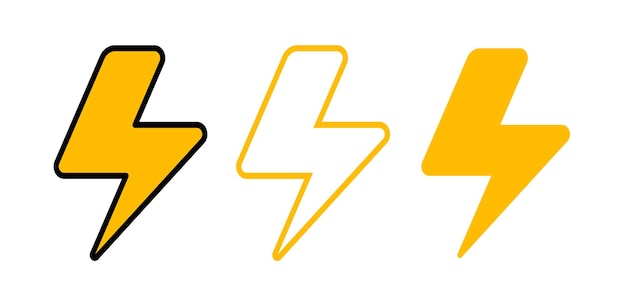 Symbol für Blitz, Donner oder Strom