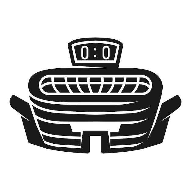 Symbol für das Außenstadion Einfache Illustration des Vektorsymbols für das Außenstadion für Webdesign, isoliert auf weißem Hintergrund