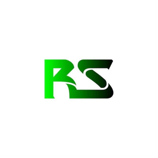 Symbol für das logo des buchstaben rs