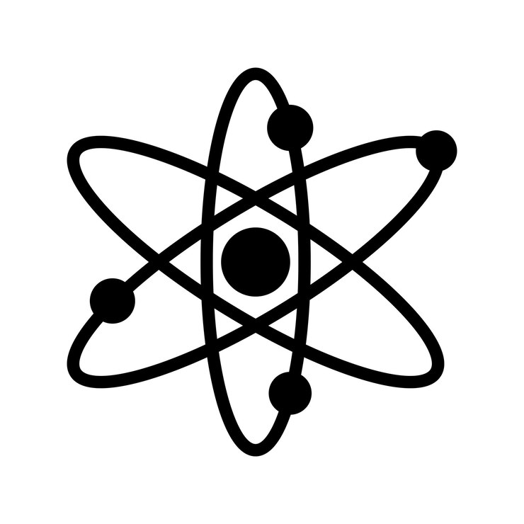 Vektor symbol für das molekül