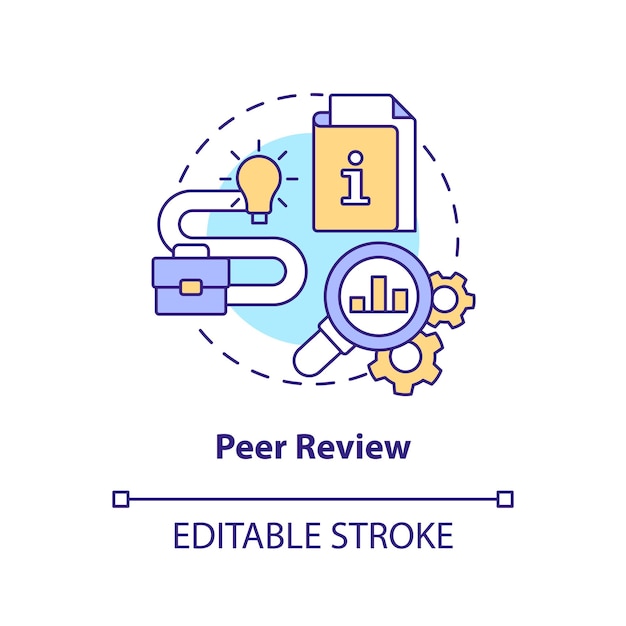 Symbol für das peer-review-konzept