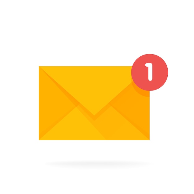 Symbol für den Briefumschlag. E-Mail senden Konzept-Vektor-Illustration.