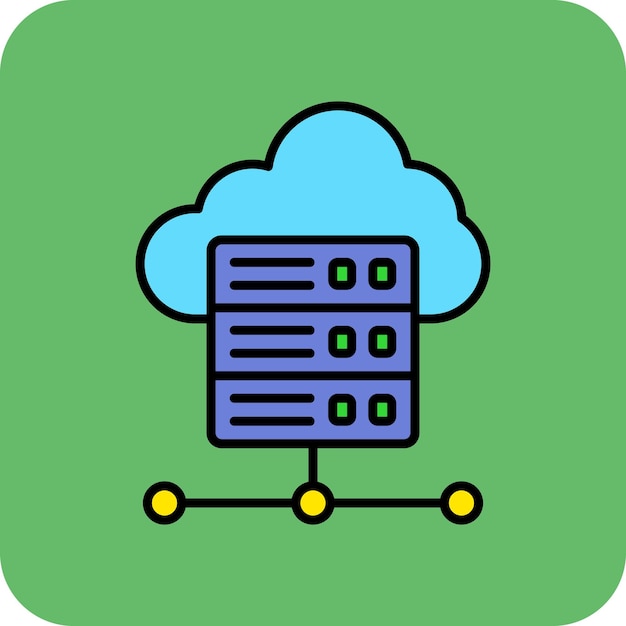 Symbol für den Cloud-Server