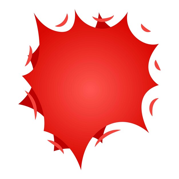 Symbol für den platzenden Stern Isometrische Darstellung des Vektorsymbols für den platzenden Stern für das Web