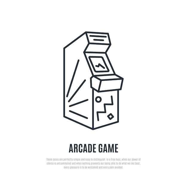 Symbol für die arcade-spiellinie