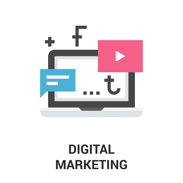 Symbol für digitales Marketing