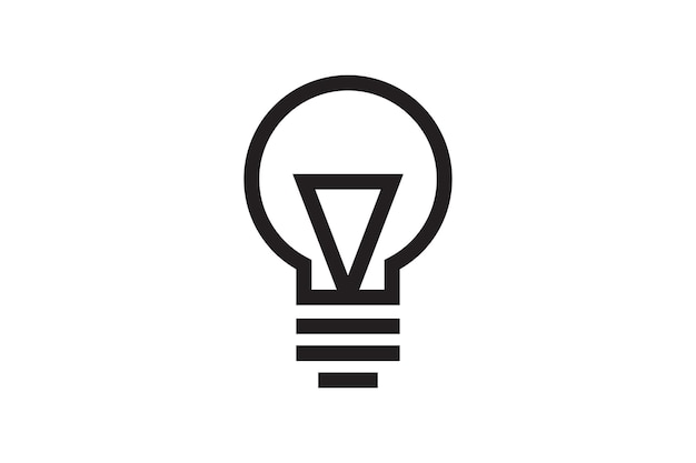 Symbol für elektrische glühbirne symbol für elektrische lampe symbol für vektorbeleuchtung