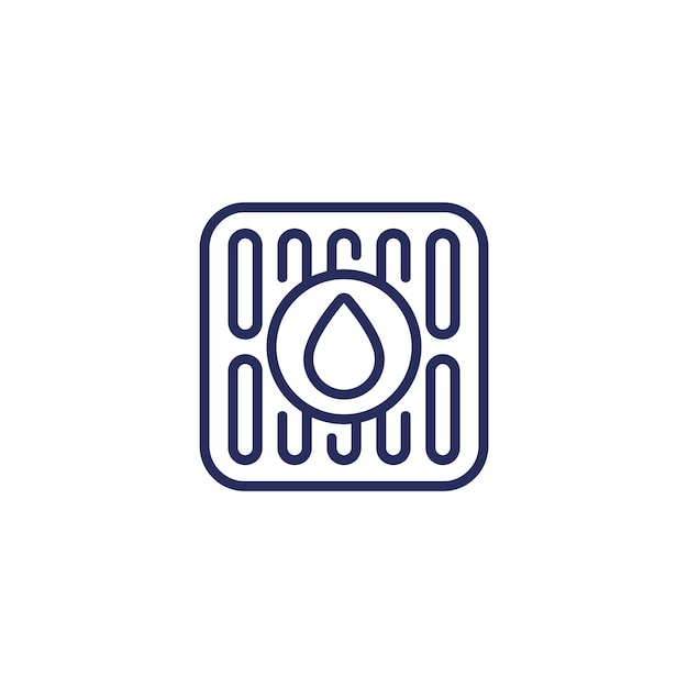 Vektor symbol für entwässerung oder abwasserleitung