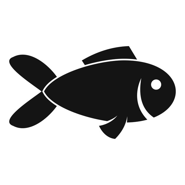 Vektor symbol für exotische fische einfache illustration eines vektorsymbols für exotische fische für webdesign, isoliert auf weißem hintergrund