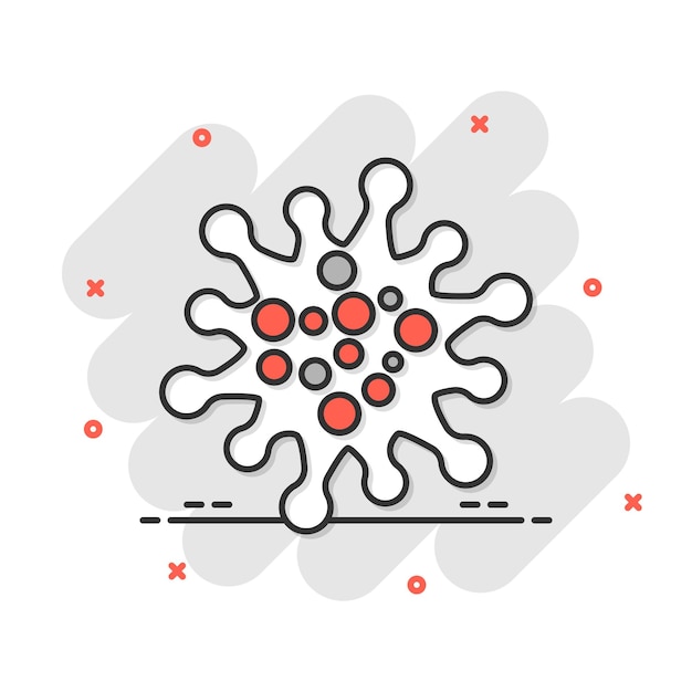 Symbol für krankheitsbakterien im flachen stil illustration von allergievektoren auf weißem isoliertem hintergrund geschäftskonzept für mikrobenviren