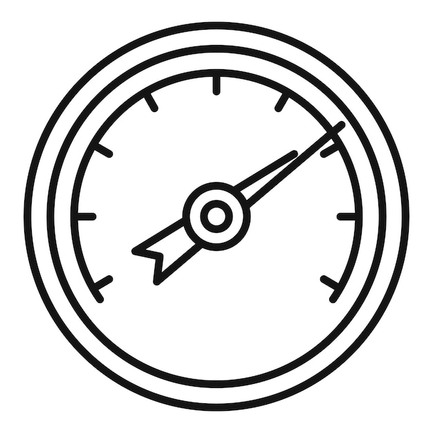 Symbol für luftfeuchtigkeitsbarometer umriss des vektorsymbols für luftfeuchtigkeitsbarometer für webdesign isoliert auf weißem hintergrund