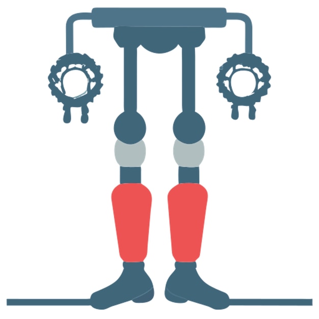 Vektor symbol für mechanische beine