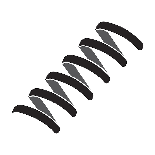 Vektor symbol für metallfeder