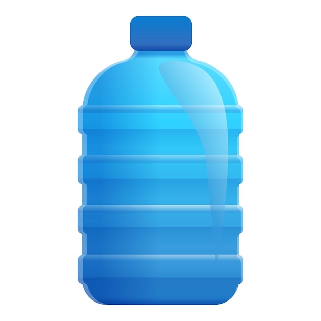 Symbol für natürliche Aquaflaschen Cartoon eines Vektorsymbols für natürliche Aquaflaschen für Webdesign, isoliert auf weißem Hintergrund