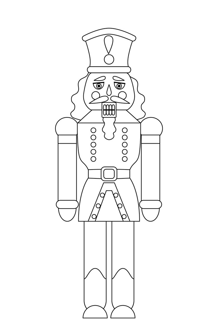 Vektor symbol für nussknacker-linie