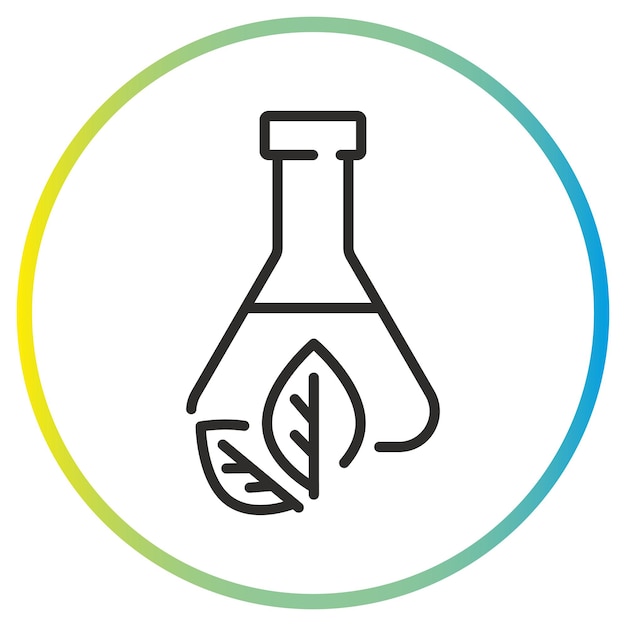 Vektor symbol für öko-biotechnologie