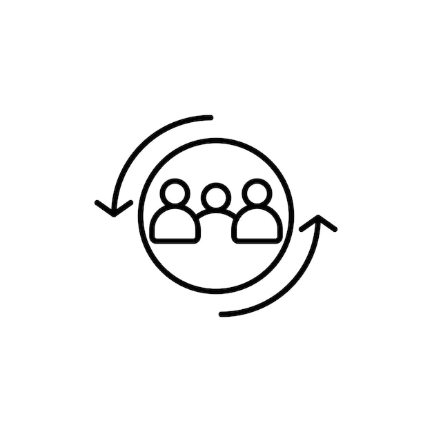 Symbol für Personalwechsel