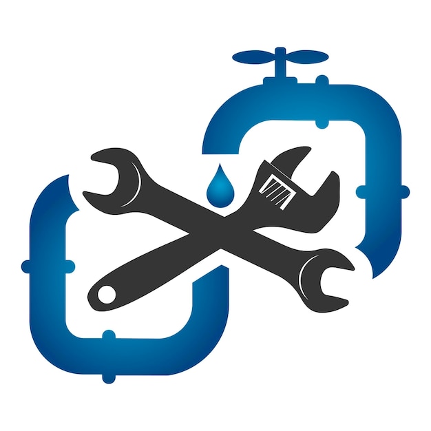 Symbol für Rohrzange und Wasserhahn