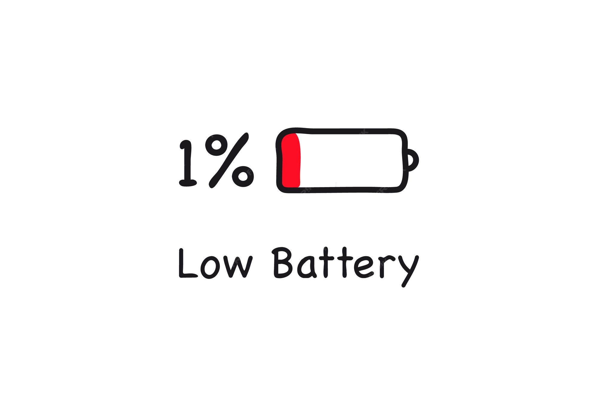 symbol-fuer-schwache-batterie-ein-prozen