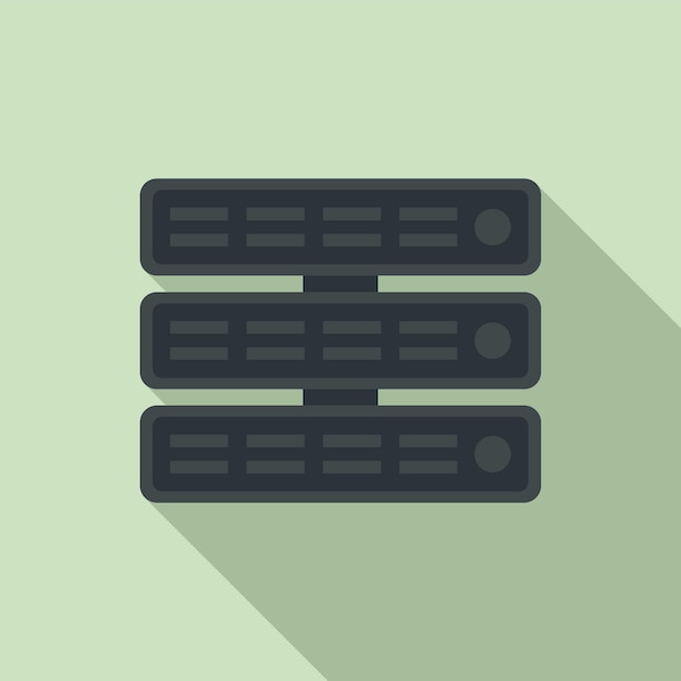 Symbol für Testsoftware-Server Flache Illustration des Vektorsymbols für Testsoftware-Server für Webdesign
