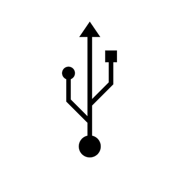 Symbol für usb-datenübertragungskabel