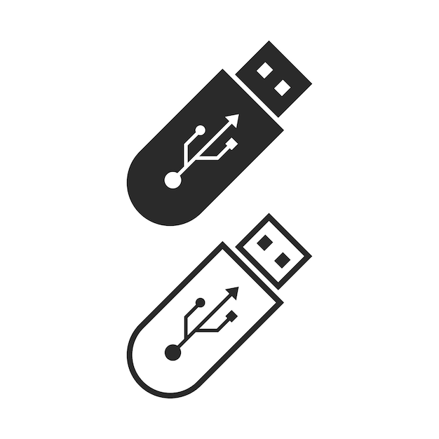 Vektor symbol für usb-datenübertragungskabel