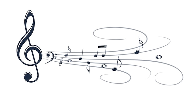 Symbol mit stilisierten Musiknoten