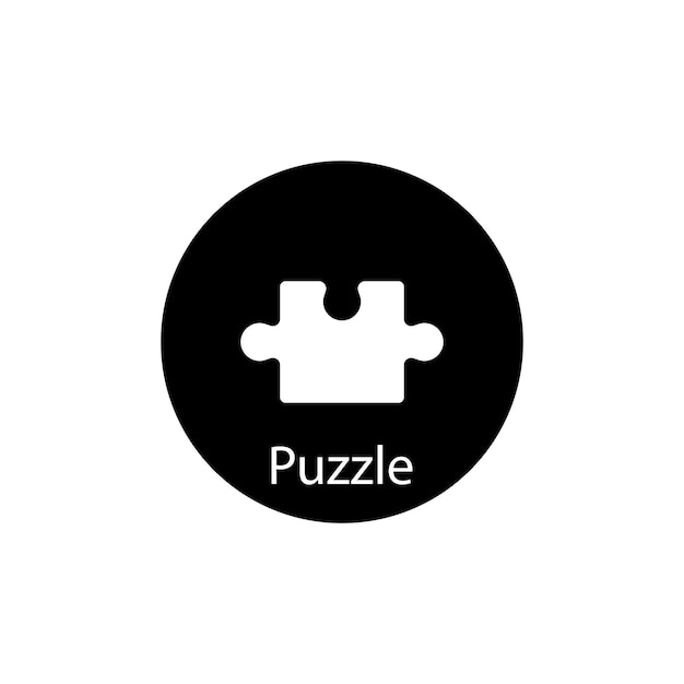 Symbol-Puzzle-Vektor-Vorlage, Illustration, Logo-Design