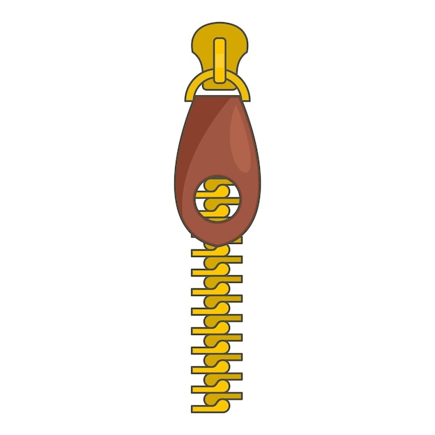 Vektor symbol „reißverschluss mit loch“ cartoon-illustration des vektorsymbols „reißverschluss mit loch“ für das web