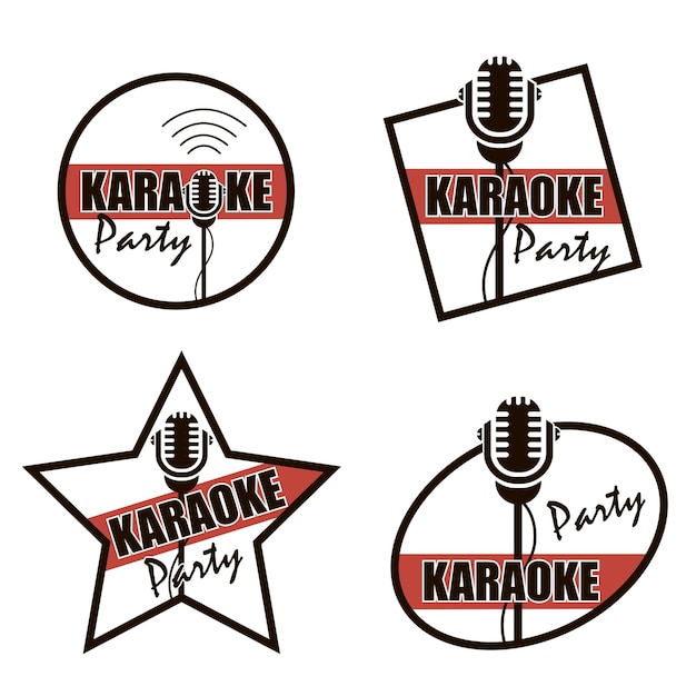 Symbole für karaoke-partys